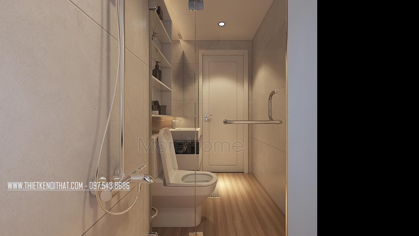 Thiết kế nội thất phòng tắm biệt thự Vinhomes Thăng Long